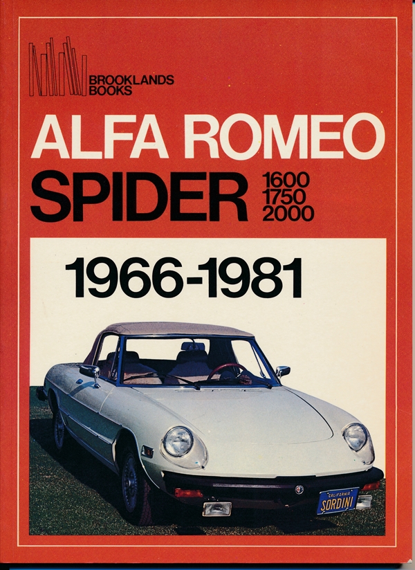 Alfa Romeo Spider 1600/1750/2000: 1966-1981  by R M Clarke