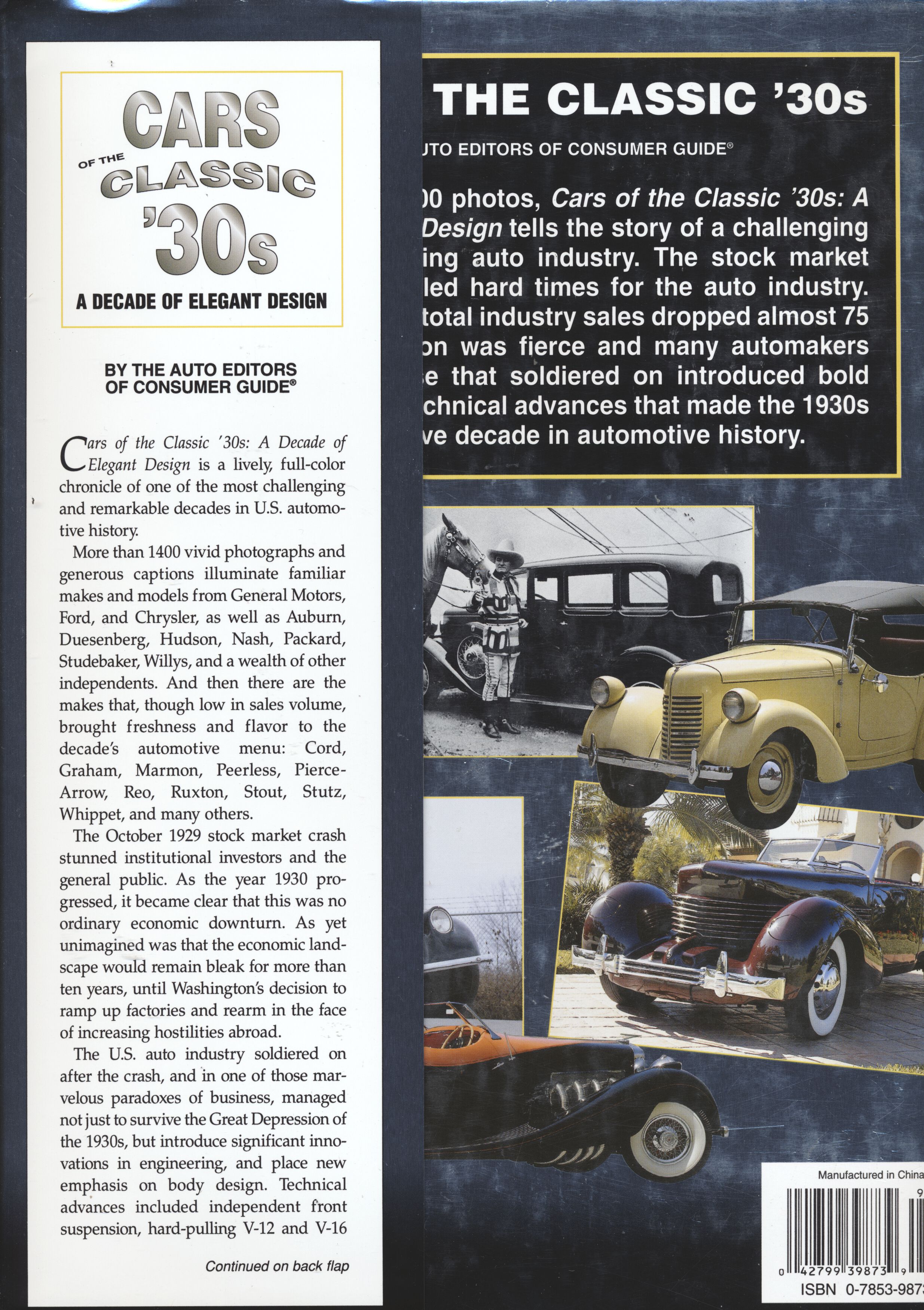 Cars of the Classic '30's 